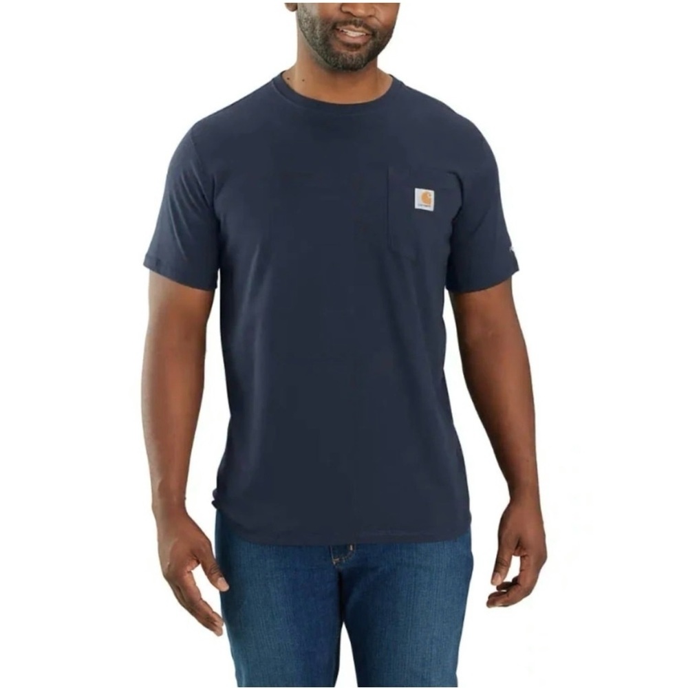 Carhartt Men's Navy Short Sleeve Pocket T-Shirt Size XL